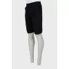 Men's black shorts