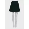 Green wool skirt