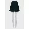 Green wool skirt
