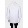 White blouse decorated with lace