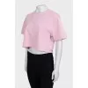 Pink printed top