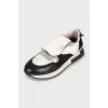 Men's sneakers made of leather and textile