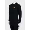 Wool sweatshirt with signature patch
