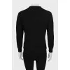 Wool sweatshirt with signature patch