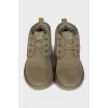 Insulated green boots