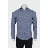 Men's fitted gingham shirt