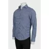Men's fitted gingham shirt