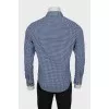 Men's fitted gingham shirt