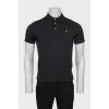 Men's dark gray polo shirt