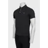 Men's dark gray polo shirt