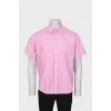 Men's printed short sleeve shirt