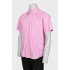 Men's printed short sleeve shirt