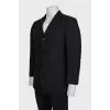 Men's black linen jacket