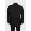 Men's black linen jacket