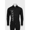 Men's black shirt with brand logo