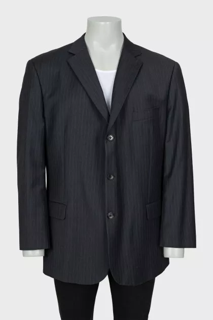 Men's blue striped jacket