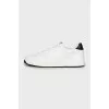 Men's leather sneakers with brand logo