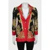 Printed silk jacket