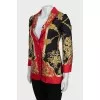 Printed silk jacket