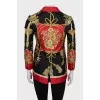 Printed silk jacket