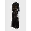 Semi-sheer maxi dress