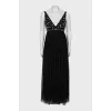 Mesh maxi dress with tag