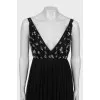 Mesh maxi dress with tag