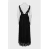 Mesh maxi dress with tag