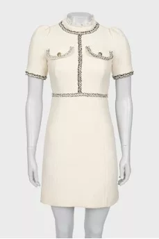 Slim fit tweed dress