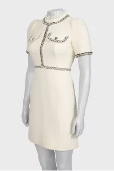 Slim fit tweed dress