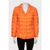 Orange quilted jacket