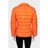 Orange quilted jacket