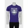Men's purple T-shirt
