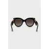 Sunglasses with printed temples