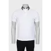 Men's white t-shirt with perforation