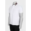 Men's white t-shirt with perforation
