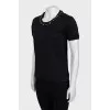 Black T-shirt decorated with stones