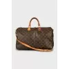 Canvas bag in signature print