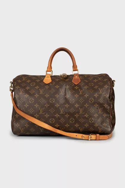 Canvas bag in signature print