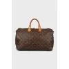 Canvas bag in signature print