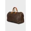 Canvas bag in signature print