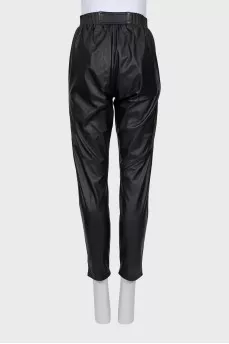 Кожаные брюки slim fit