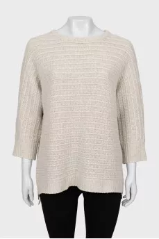 В'язаний светр із кашеміру