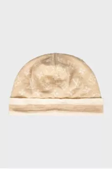 Two-tone cashmere and silk hat