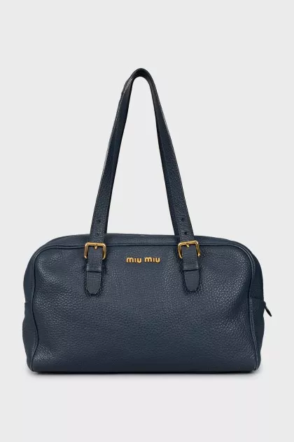 Blue rectangular bag