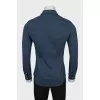 Men's blue shirt with pockets