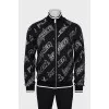 Men's sports jacket with signature print