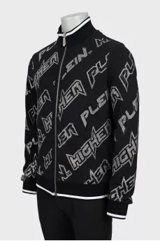 Men's sports jacket with signature print