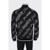 Men's sports jacket with signature print