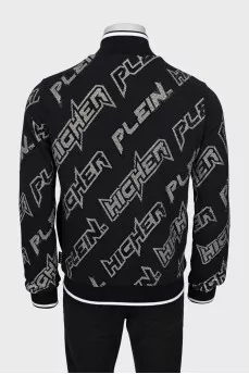 Men's sports jacket with signature print